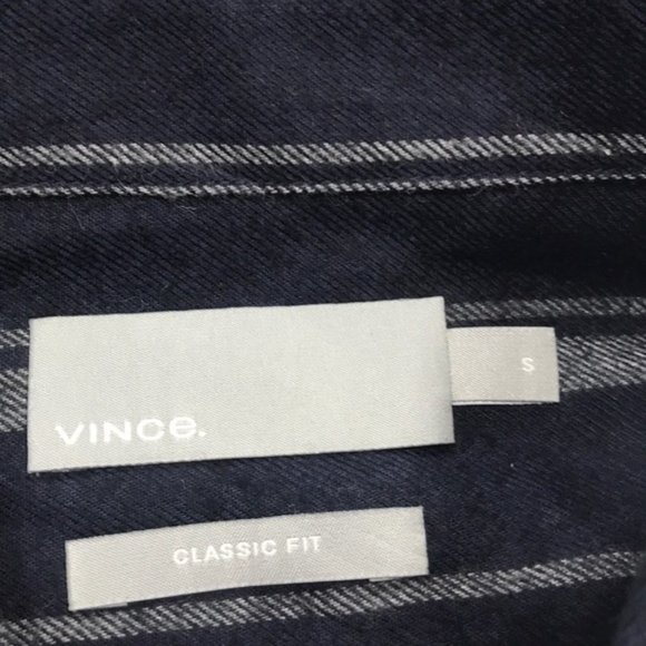 Vince Stripe Flannel Slim Fit Shirt - Picture 5 of 7